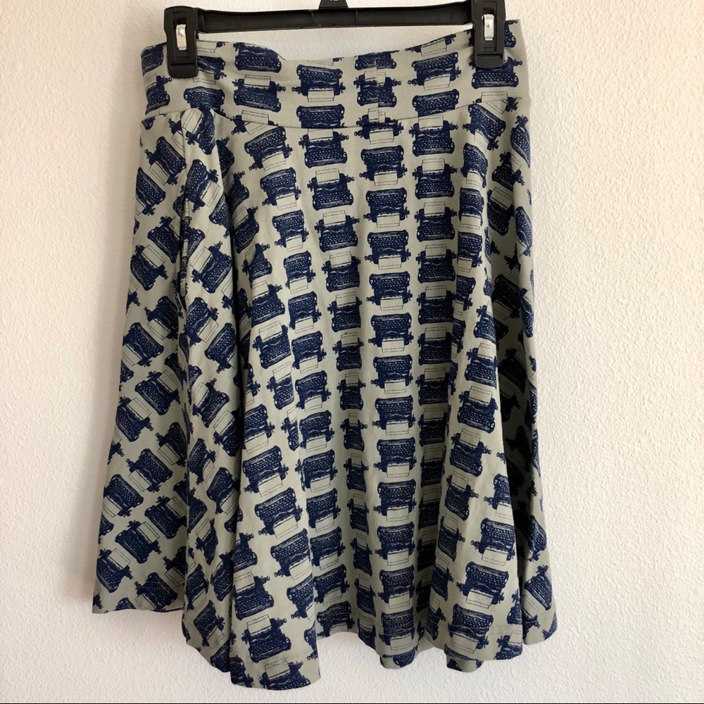 ModCloth Effie’s Heart Typewriter Skirt w/ Pockets